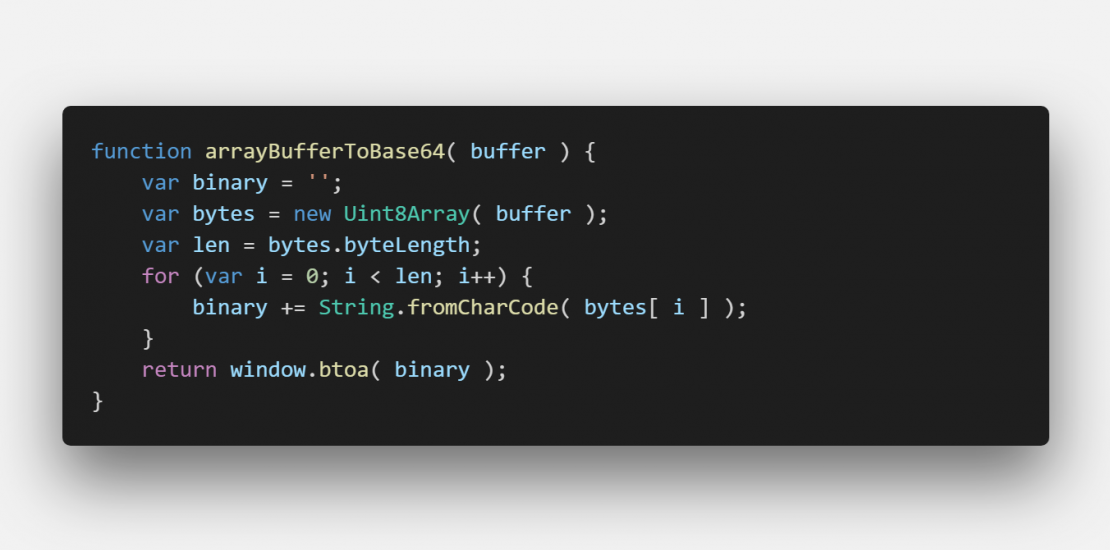 C# from base64string to byte array. Js ARRAYBUFFER based ECS System. Convert to base64