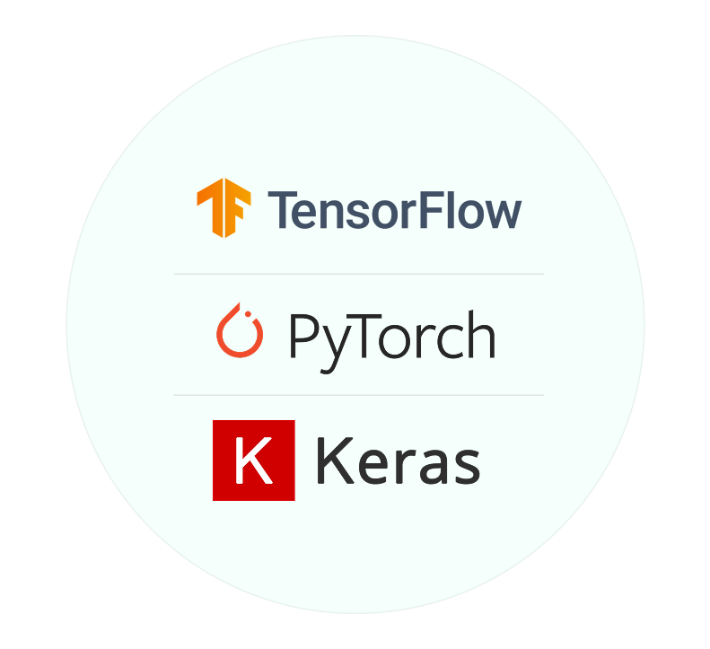 TensorFlow, PyTorch & Keras