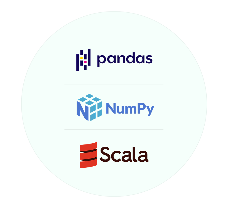 Pandas · NumPy · Scala
