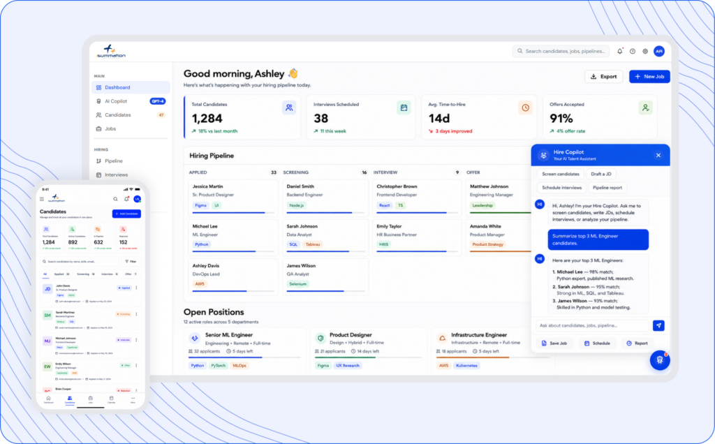 GPT-Powered Chatbot for ATS & CRM