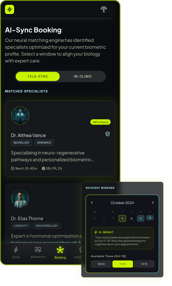 mobile-ui AI & NLP-powered Healthcare SaaS Platform